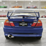 MotorHelix Mitsubishi 2000 Lancer Evolution VI GSR Tommi Makinen Edition Blue 1:18 – Sammelobjekt aus Druckguss