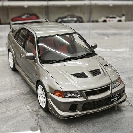 MotorHelix Mitsubishi 2000 Lancer Evolution VI GSR Tommi Makinen Edition Silver 1:18 – Collectible Diecast Model Die-Cast