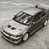 MotorHelix Mitsubishi 2000 Lancer Evolution VI GSR 토미 마키넨 에디션 실버 1:18 – 수집용 다이캐스트 모델 다이캐스트