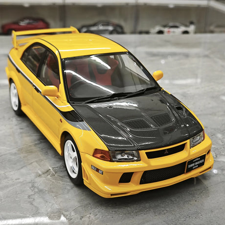 MotorHelix Mitsubishi 2000 Lancer Evolution VI GSR Tommi Makinen Edition Yellow 1:18 – Collectible Diecast Model Die-Cast