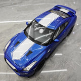 [MotorHelix] 1:18 Nissan 2019 GT-R R35 50th Anniversary Blue Model Car Die-Cast