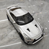 [MotorHelix] 1:18 Nissan 2019 GT-R R35 50th Anniversary Silver Model Car Die-Cast