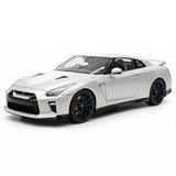 [MotorHelix] 1:18 Nissan 2019 GT-R R35 50th Anniversary Silver Model Car Die-Cast