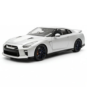 [MotorHelix] 1:18 Nissan 2019 GT-R R35 50th Anniversary Silver Model Car Die-Cast
