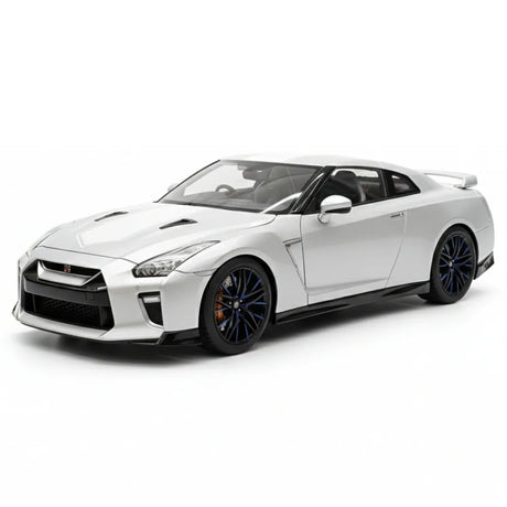 [MotorHelix] 1:18 Nissan 2019 GT-R R35 50th Anniversary Silver Model Car Die-Cast