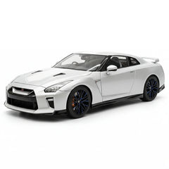 [MotorHelix] 1:18 Nissan 2019 GT-R R35 50th Anniversary Silver Model Car Die-Cast