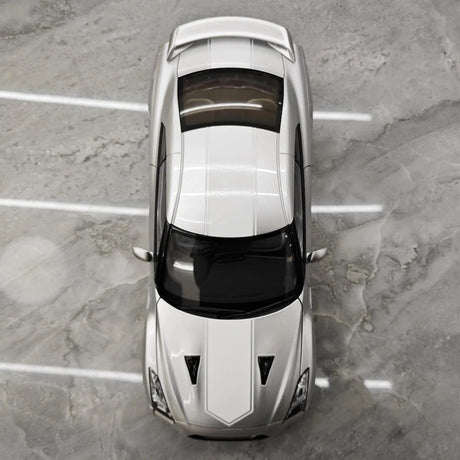 [MotorHelix] 1:18 Nissan 2019 GT-R R35 50th Anniversary Silver Model Car Die-Cast