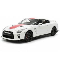 [MotorHelix] 1:18 Nissan 2019 GT-R R35 50th Anniversary bianco modellino di auto Die-Cast