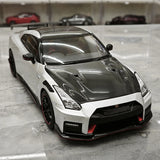 MotorHelix Nissan 2022 GT-R NISMO Special Edition Silver 1:18 – Modello da collezione in pressofuso