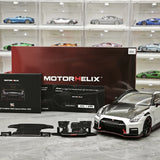 MotorHelix Nissan 2022 GT-R NISMO Special Edition Silver 1:18 – Modello da collezione in pressofuso