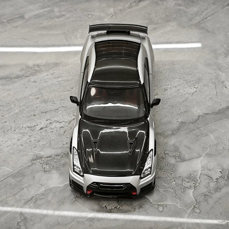 MotorHelix Nissan 2022 GT-R NISMO Special Edition Silver 1:18 – Modello da collezione in pressofuso