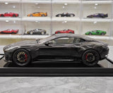 [MotorHelix] 1:18 Aston Martin 2023 DB12 Coupe Black Model Car Resin