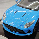 [MotorHelix] 1:18 Aston Martin 2023 DB12 Coupe Cyan Model Car Resin