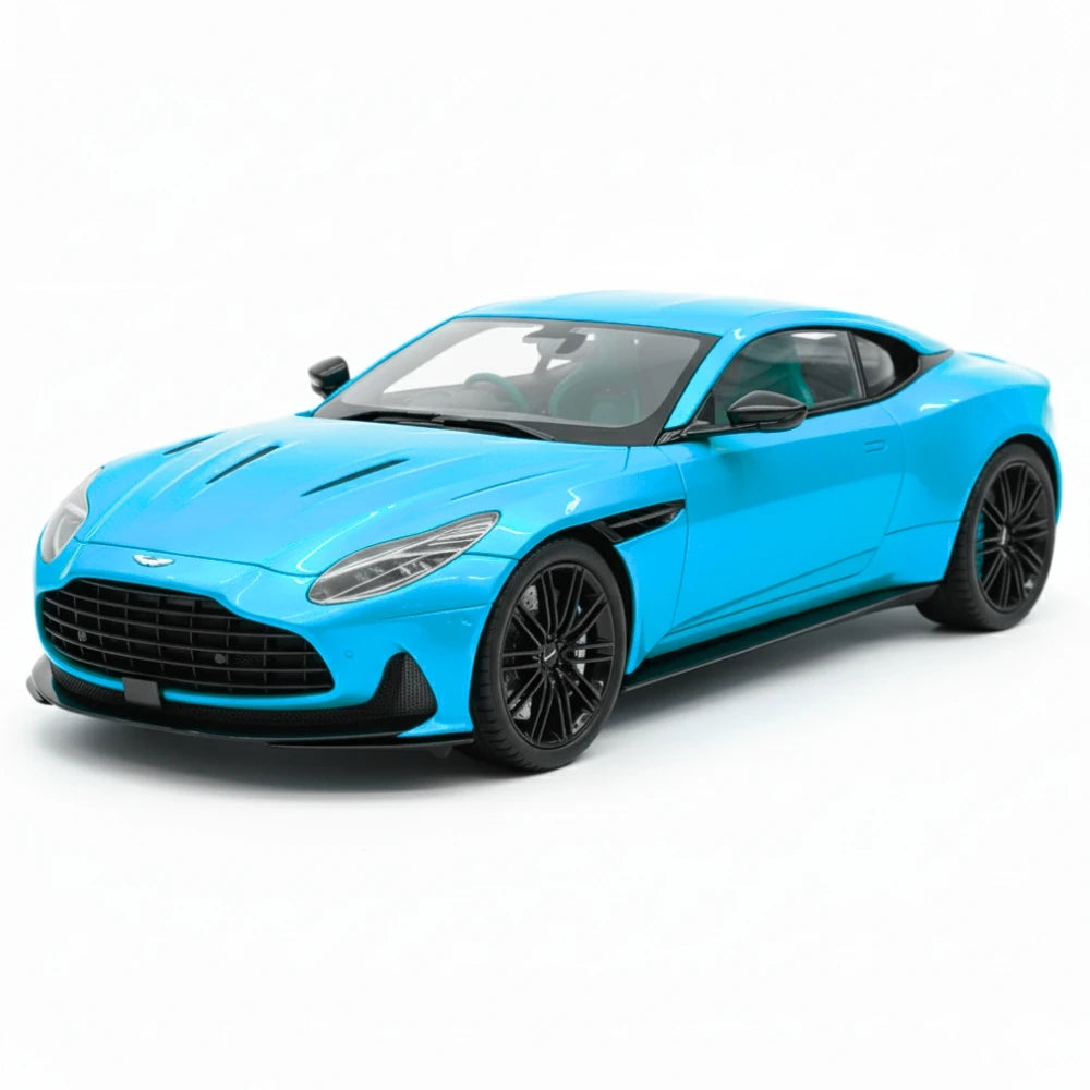 [MotorHelix] 1:18 Aston Martin 2023 DB12 Coupe Cyan Model Car Resin