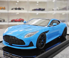 [MotorHelix] 1:18 Aston Martin 2023 DB12 Coupe Cyan Model Car Resin