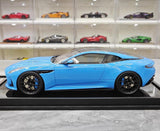 [MotorHelix] 1:18 Aston Martin 2023 DB12 Coupe Cyan Model Car Resin
