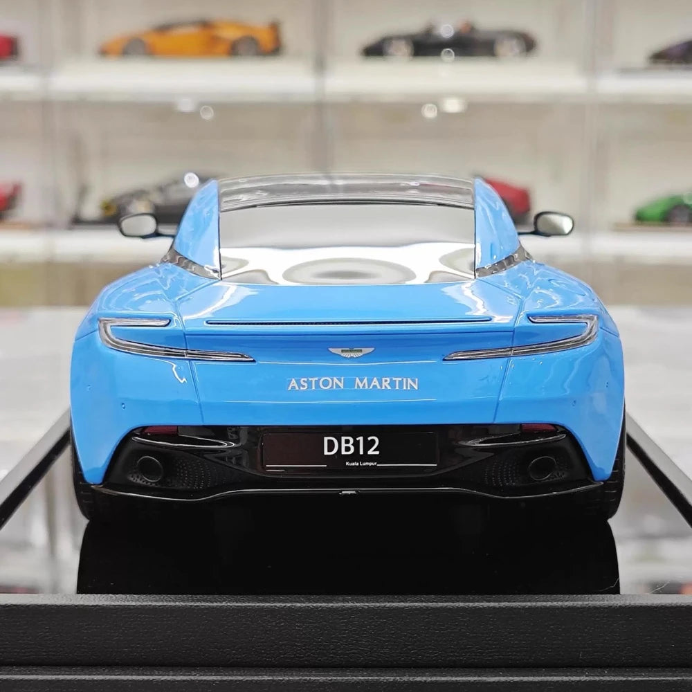 [MotorHelix] 1:18 Aston Martin 2023 DB12 Coupe Cyan Model Car Resin