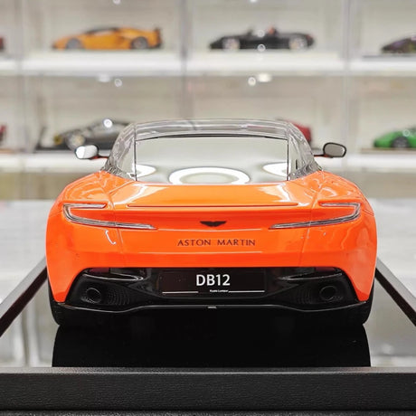 [MotorHelix] 1:18 Aston Martin 2023 DB12 Coupe Orange Model Car Resin