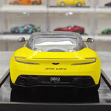 [MotorHelix] 1:18 Aston Martin 2023 DB12 Coupe Yellow Model Car Resin