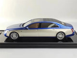 [MotorHelix] 1:18 Mercedes-Maybach 2007 62S Landaulet Silver & Blue Model Car Resin