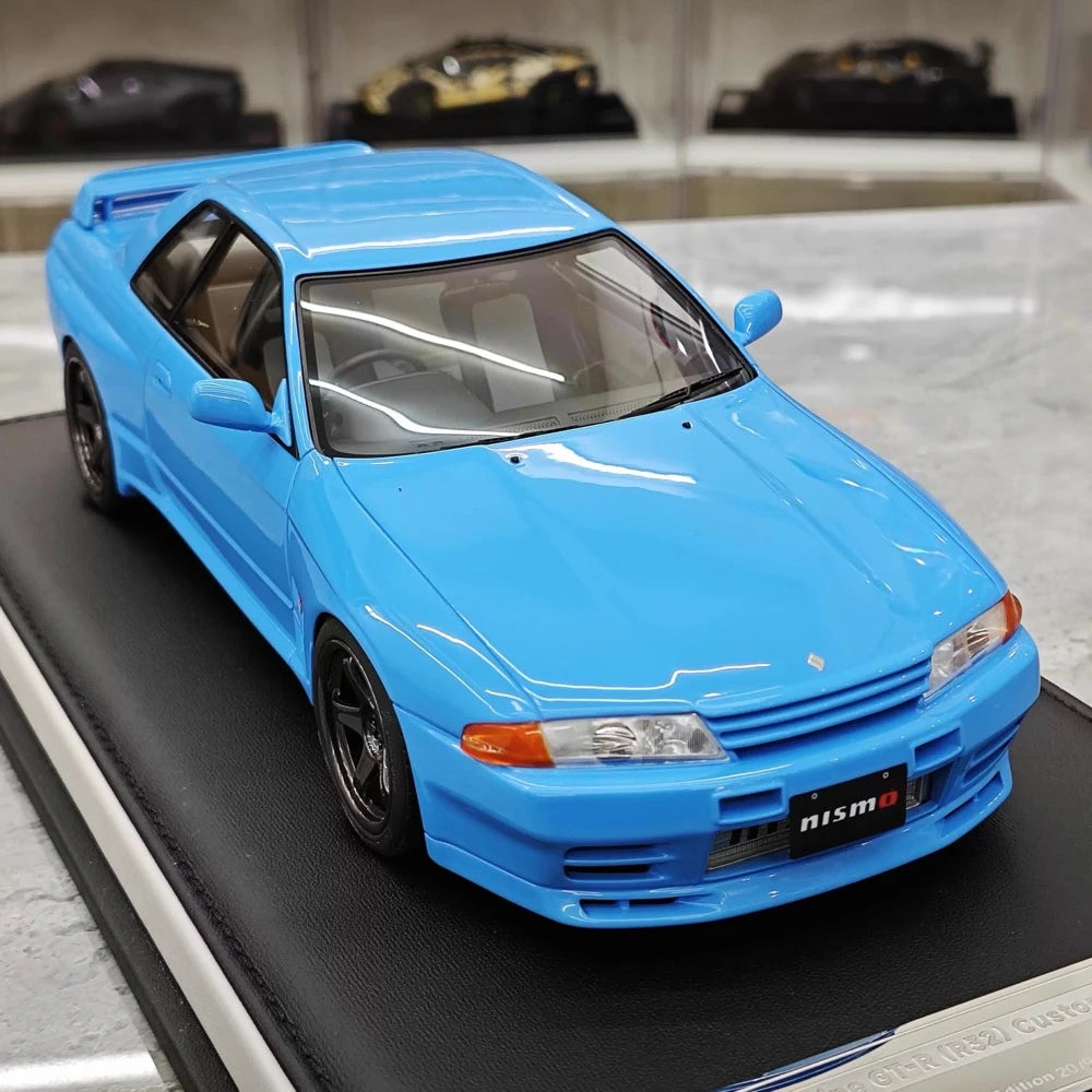 [MotorHelix] 1:18 Nissan 1990 Skyline GTR R32 Blue Model Car Resin
