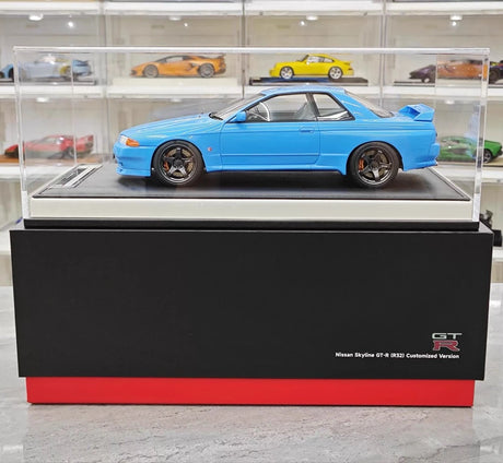 [MotorHelix] 1:18 Nissan 1990 Skyline GTR R32 Blue Model Car Resin