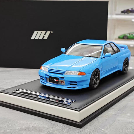 [MotorHelix] 1:18 Nissan 1990 Skyline GTR R32 Blue Model Car Resin
