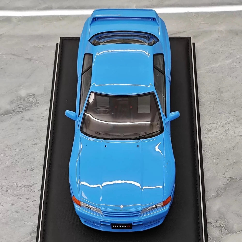 [MotorHelix] 1:18 Nissan 1990 Skyline GTR R32 Blue Model Car Resin