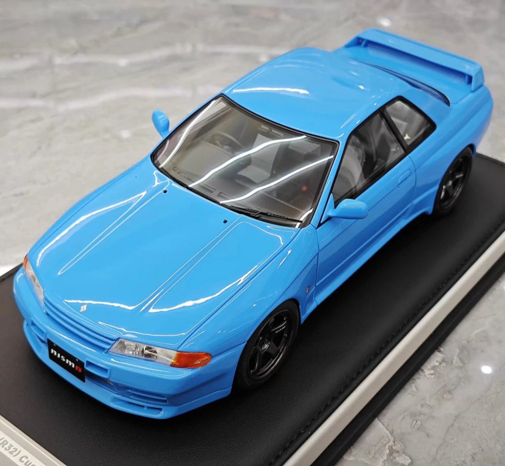 [MotorHelix] 1:18 Nissan 1990 Skyline GTR R32 Blue Model Car Resin