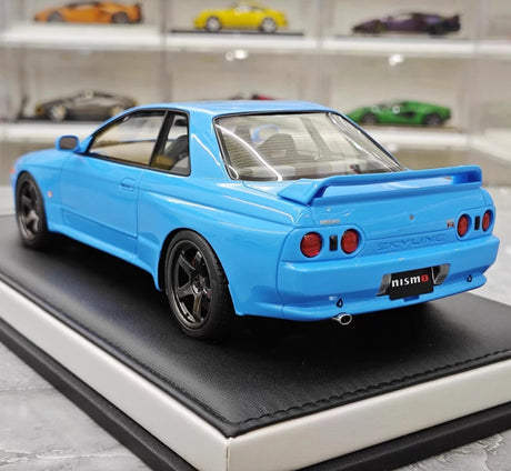 [MotorHelix] 1:18 Nissan 1990 Skyline GTR R32 Blue Model Car Resin