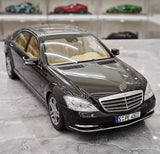 [MotorHelix] 1:18 Mercedes-Benz 2010 W221 S600L Black Model Car Die-Cast