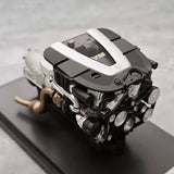 [MotorHelix] 1:18 Mercedes-Benz 2010 W221 S600L Black Model Car Die-Cast