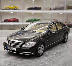 [MotorHelix] 1:18 Mercedes-Benz 2010 W221 S600L Black Model Car Die-Cast