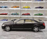 [MotorHelix] 1:18 Mercedes-Benz 2010 W221 S600L Black Model Car Die-Cast