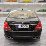[MotorHelix] 1:18 Mercedes-Benz 2010 W221 S600L Black Model Car Die-Cast