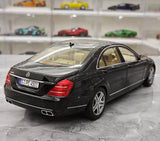 [MotorHelix] 1:18 Mercedes-Benz 2010 W221 S600L Black Model Car Die-Cast