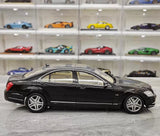 [MotorHelix] 1:18 Mercedes-Benz 2010 W221 S600L Black Model Car Die-Cast