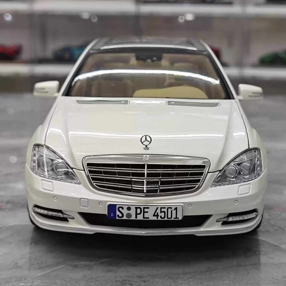 [MotorHelix] 1:18 Mercedes-Benz 2010 W221 S600L blanc voiture miniature Die-Cast