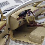[MotorHelix] 1:18 Mercedes-Benz 2010 W221 S600L White Model Car Die-Cast