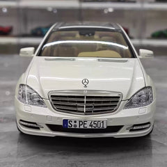 [MotorHelix] 1:18 Mercedes-Benz 2010 W221 S600L blanc voiture miniature Die-Cast