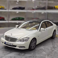 [MotorHelix] 1:18 Mercedes-Benz 2010 W221 S600L blanc voiture miniature Die-Cast
