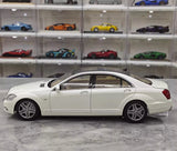 [MotorHelix] 1:18 Mercedes-Benz 2010 W221 S600L White Model Car Die-Cast