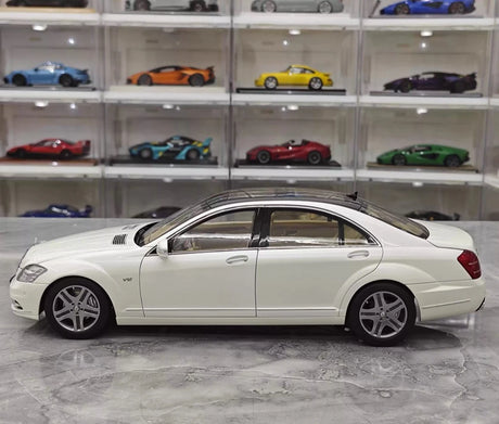 [MotorHelix] 1:18 Mercedes-Benz 2010 W221 S600L White Model Car Die-Cast