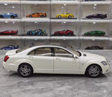 [MotorHelix] 1:18 Mercedes-Benz 2010 W221 S600L White Model Car Die-Cast