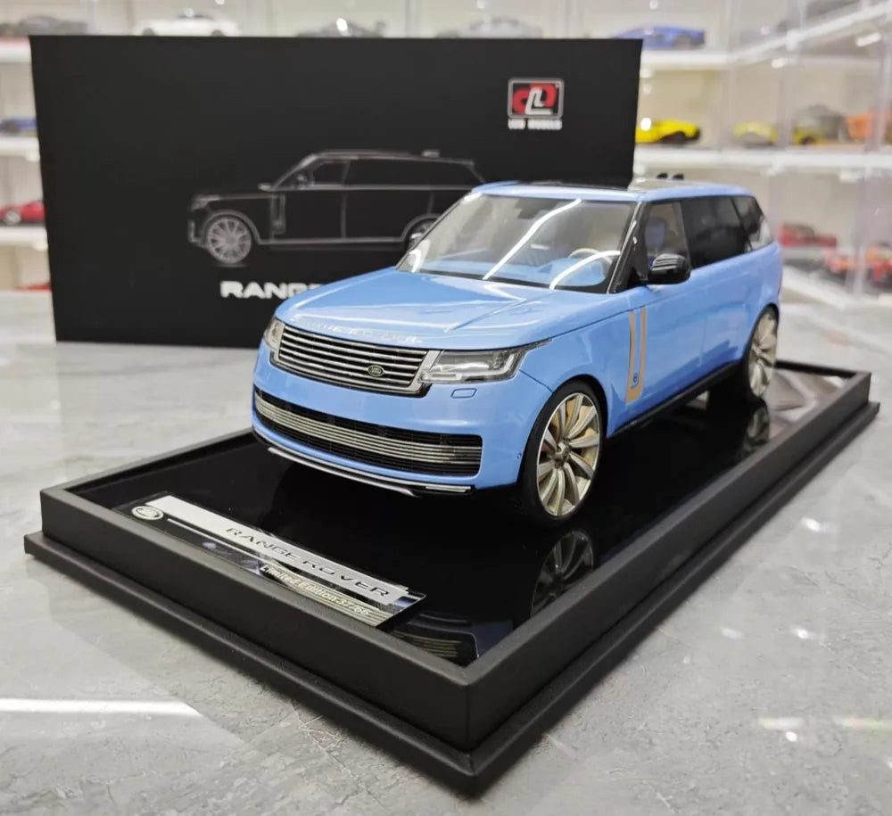 [MotorHelix] 1:18 Land Rover 2022 Range Rover SV Blue Model Car Resin