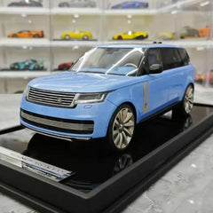 [MotorHelix] 1:18 Land Rover 2022 Range Rover SV Blue Model Car Resin