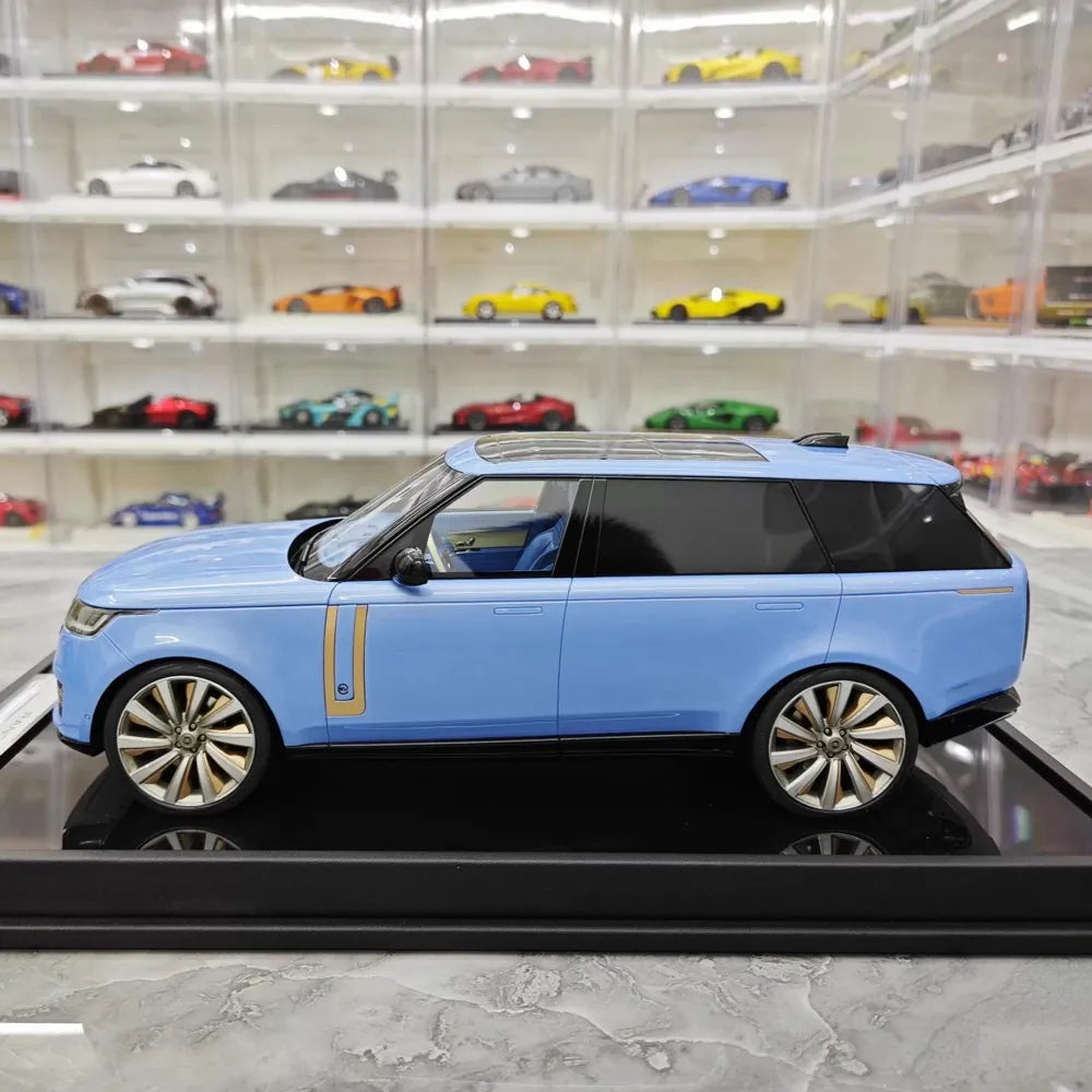 [MotorHelix] 1:18 Land Rover 2022 Range Rover SV Blue Model Car Resin
