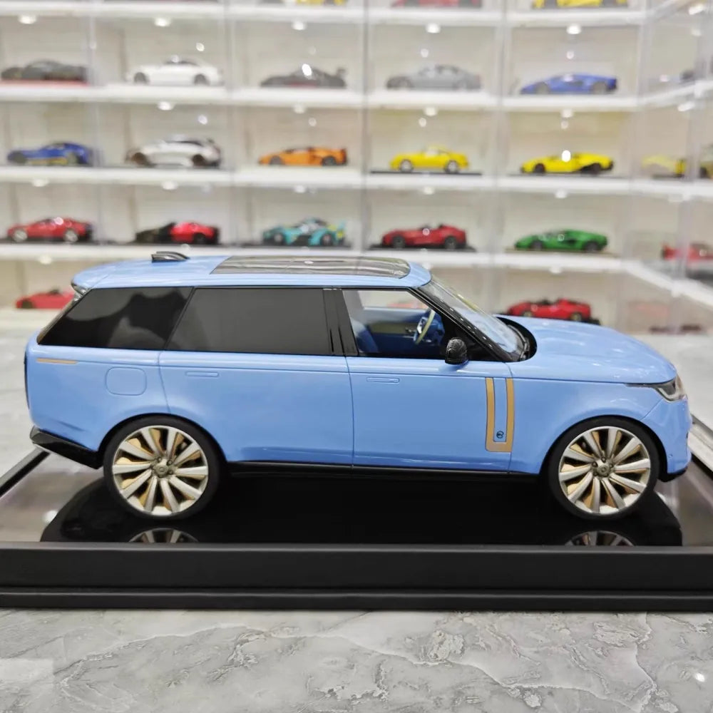[MotorHelix] 1:18 Land Rover 2022 Range Rover SV Blue Model Car Resin