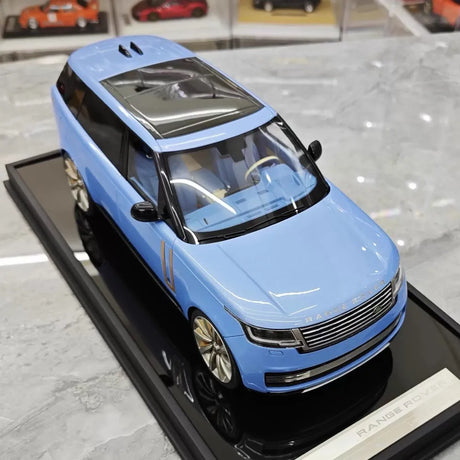 [MotorHelix] 1:18 Land Rover 2022 Range Rover SV Blue Model Car Resin