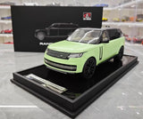 [MotorHelix] 1:18 Land Rover 2022 Range Rover SV グリーン モデルカー レジン